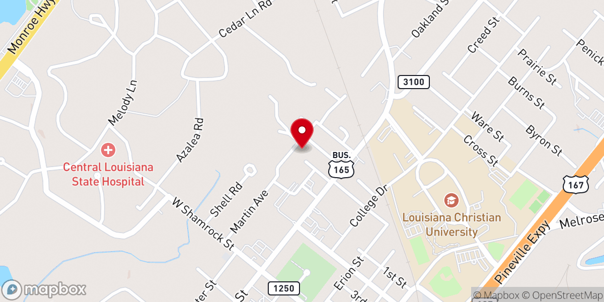 Map showing location of United People Church