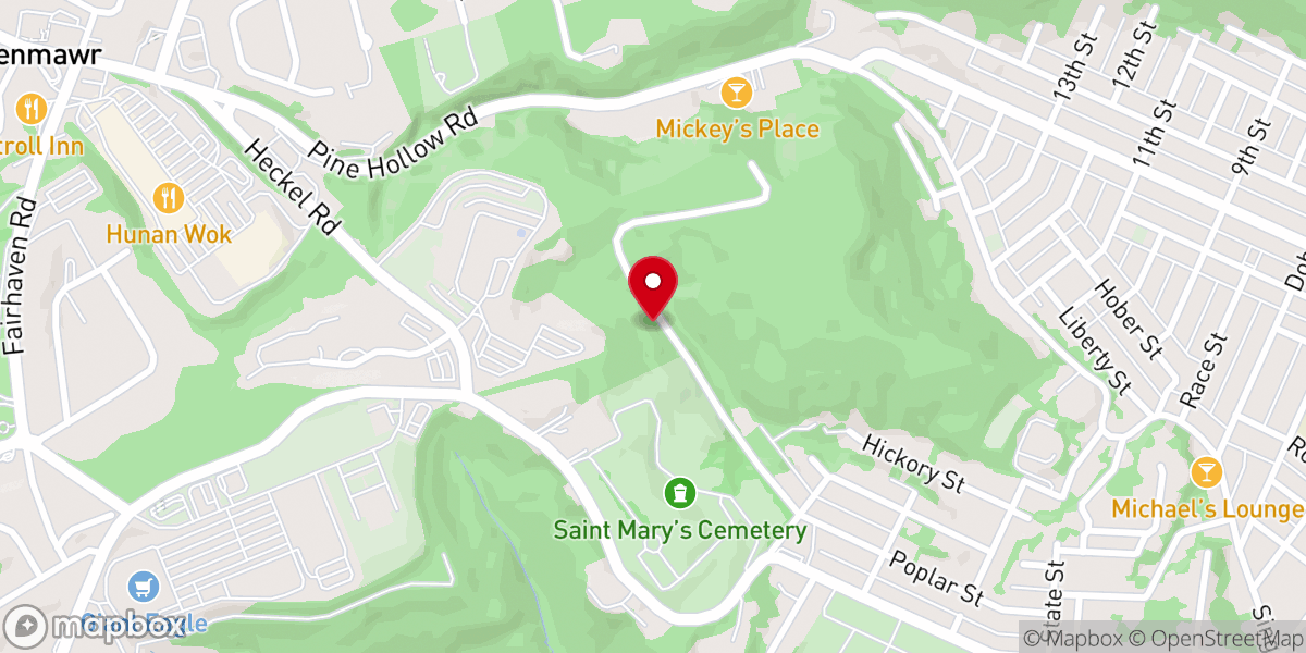 Map showing location of Second Baptist Church of the Mckees Rocks