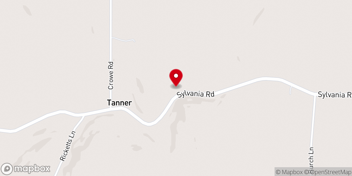 Map showing location of Sylvania Wesleyan Church