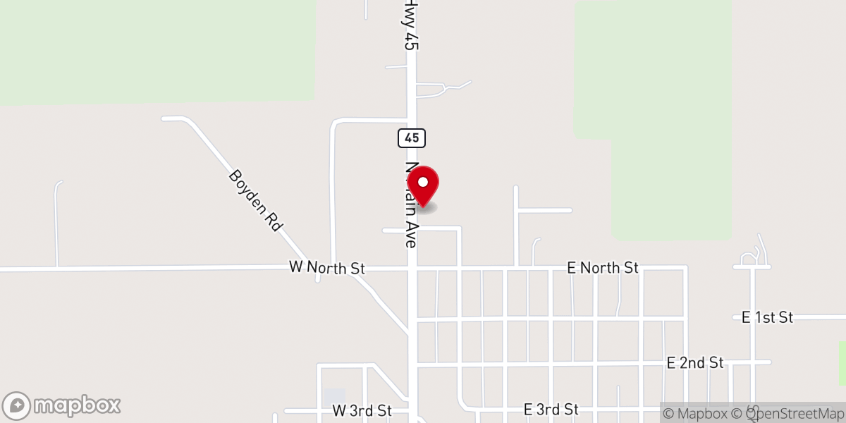 Map showing location of First Reformed Church