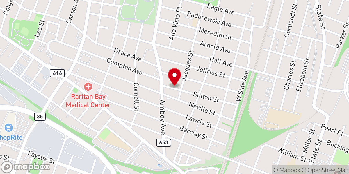 Map showing location of New Jerusalem Pentecostal Church of God