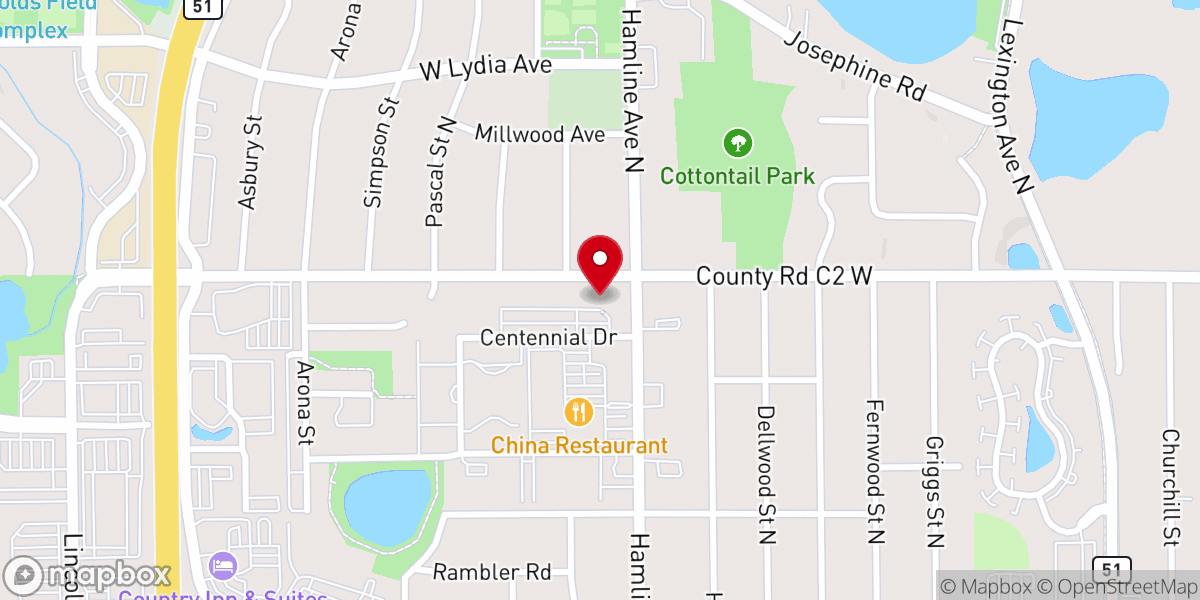 Map showing location of Agape Church