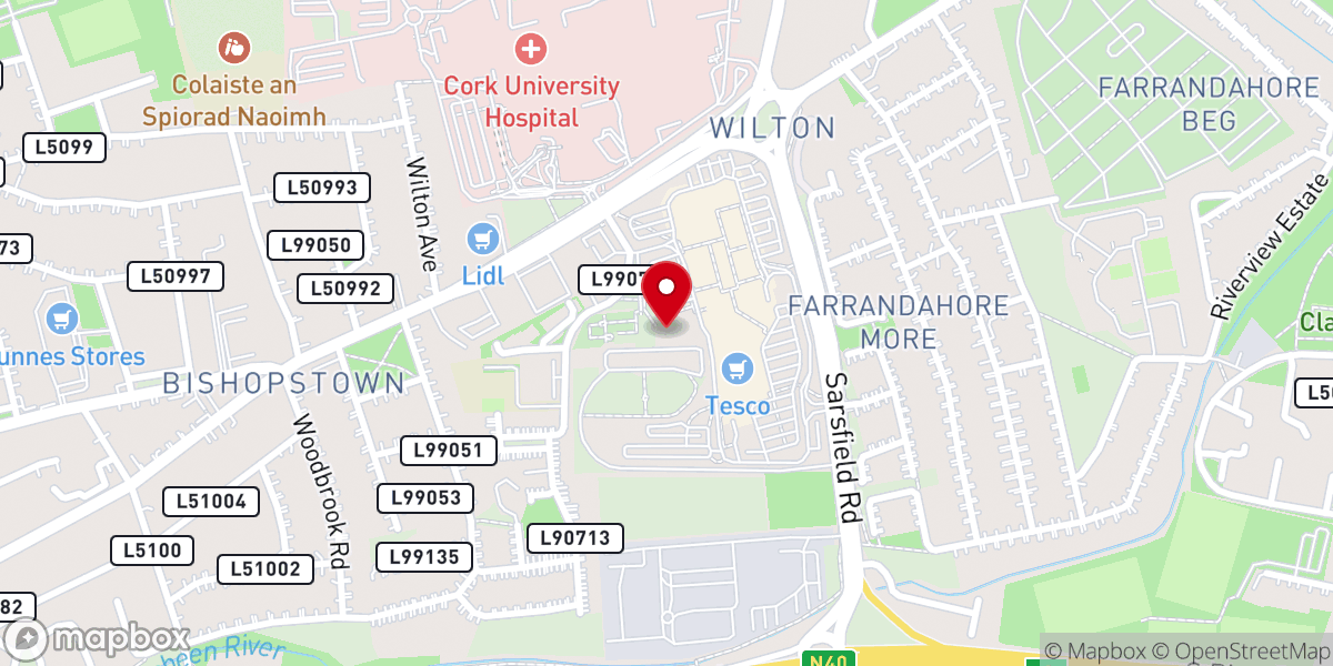 Map showing location of SMA Wilton Parish Centre