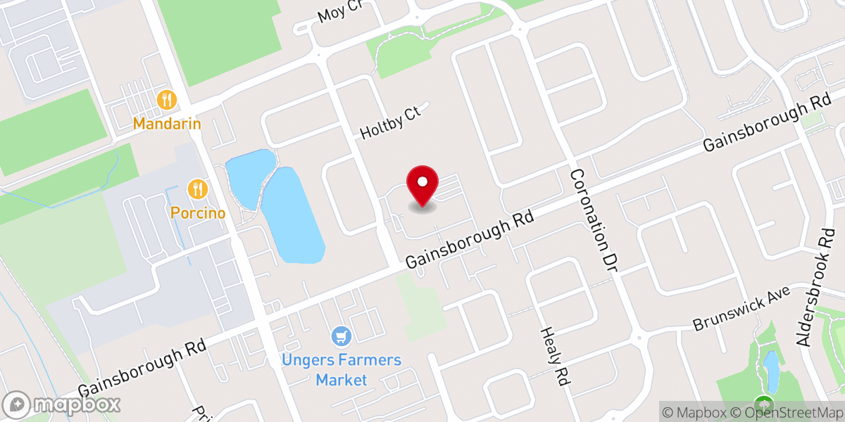 Map showing location of West Park Church