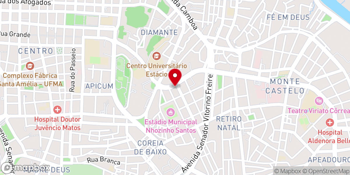 Map showing location of Convenção Batista Maranhense