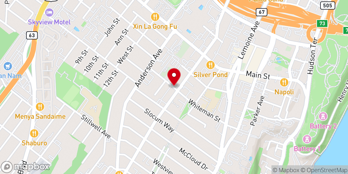Map showing location of Immanuel New York Church