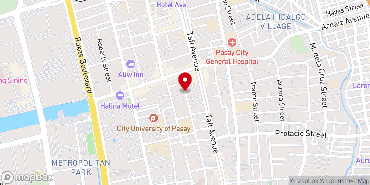Map showing location of Metro South Church of Christ