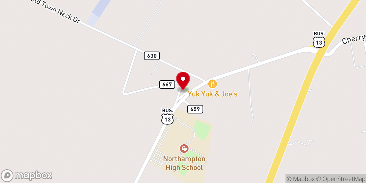 Map showing location of Bethel AME Church