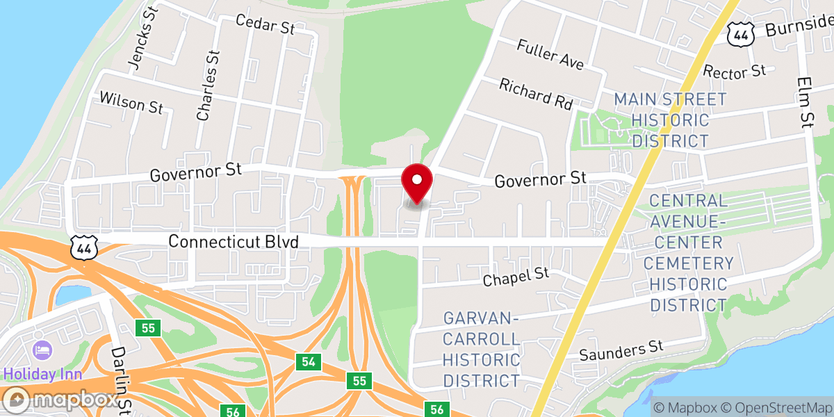Map showing location of First United Church of Jesus Christ Apostolic