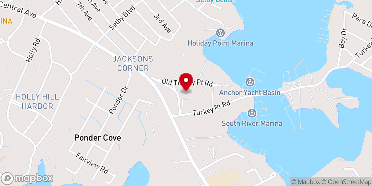 Map showing location of Mayo United Methodist Church