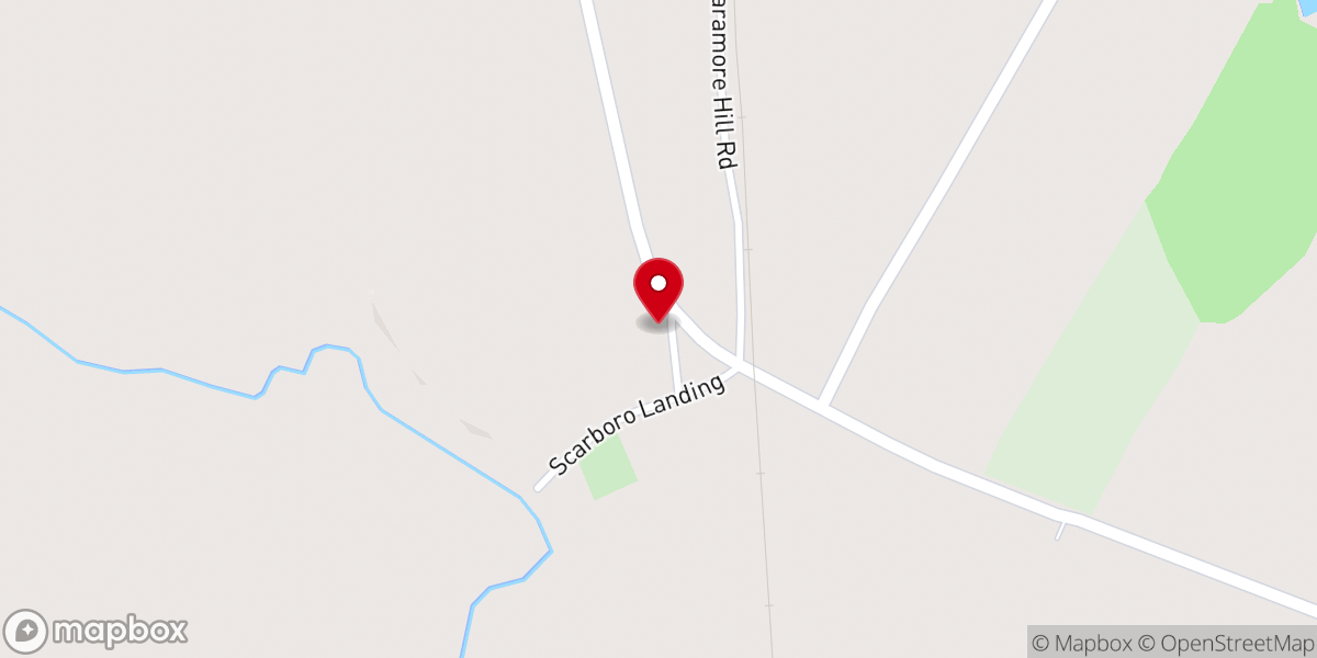 Map showing location of Scarboro Baptist Church