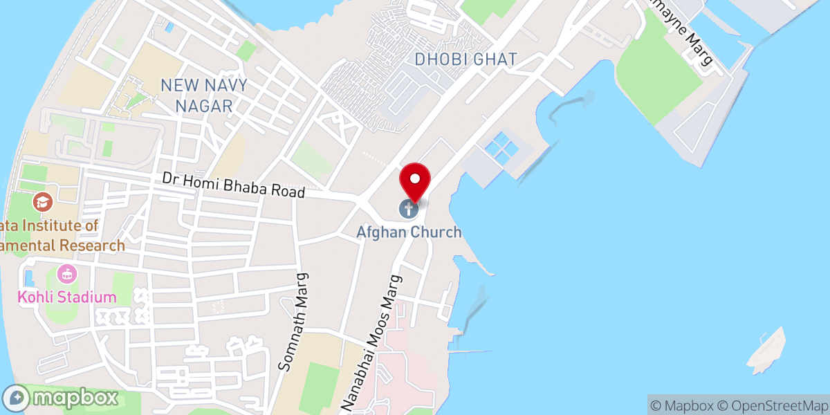 Map showing location of AFGHAN CHURCH COLABA (Official)
