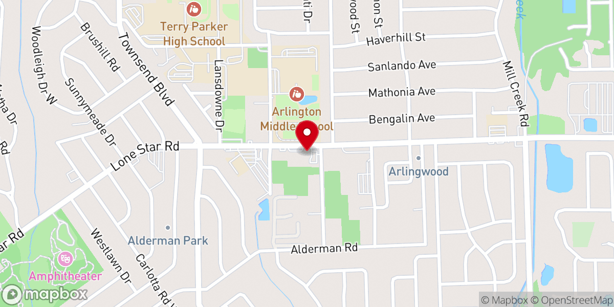 Map showing location of River Reach Baptist Church