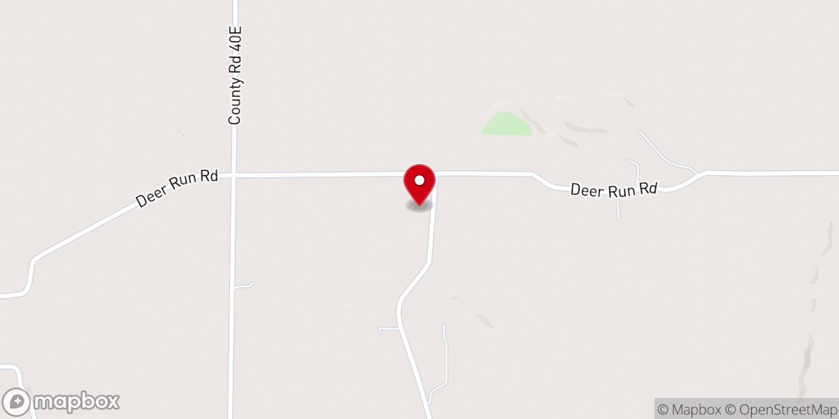 Map showing location of Friendly Grove Church