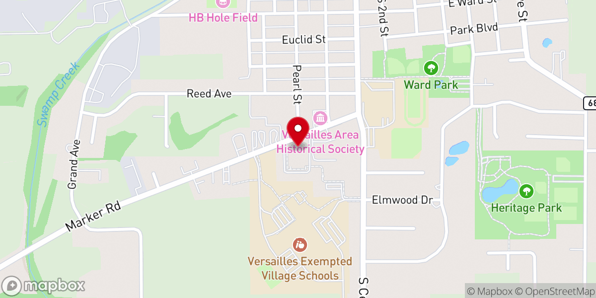 Map showing location of Versailles Rehabilitation and Healthcare Center