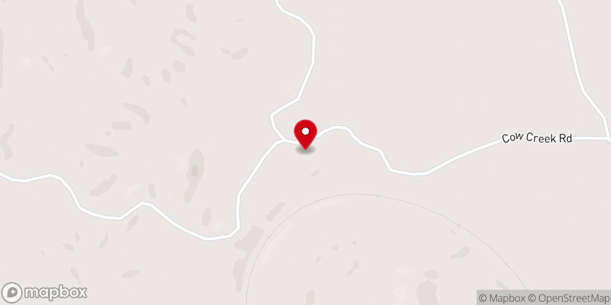Map showing location of Lost Gap Church