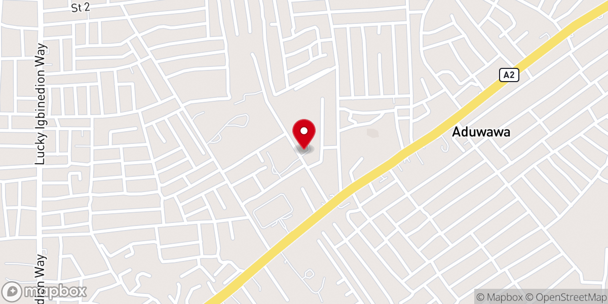 Map showing location of The Redeemed Christian Church of God Region 38, Peace Sanctuary
