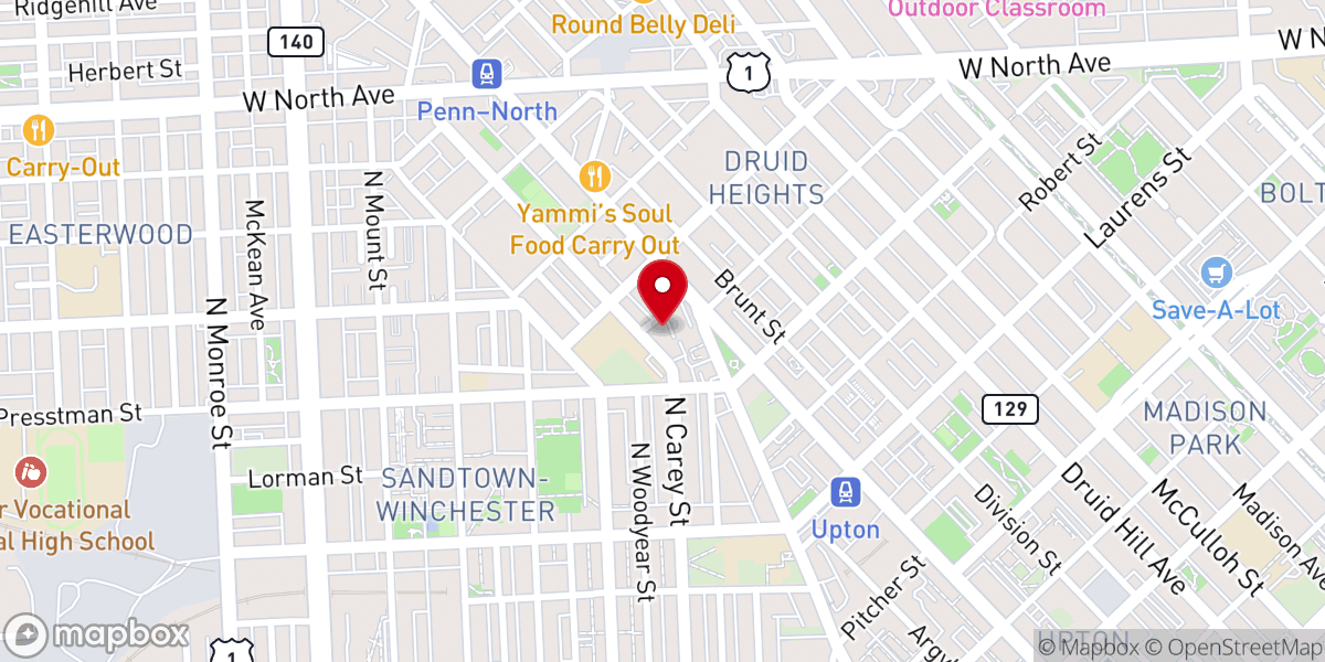Map showing location of Interfaith Academy Church