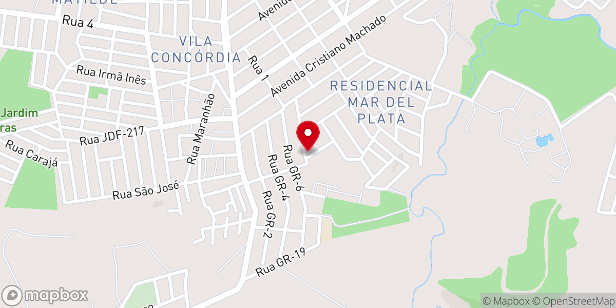 Map showing location of Igreja São João Batista - Igreja católica - Matriz Nossa Senhora das Dores