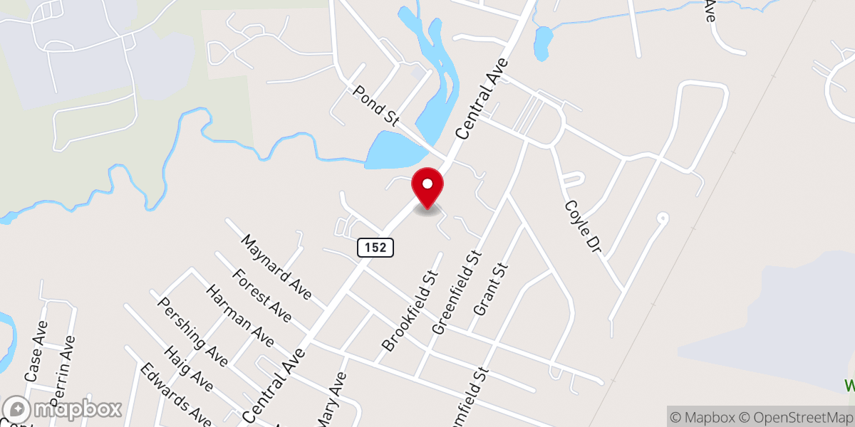 Map showing location of Our Lady Queen of Martyrs Roman Catholic Church