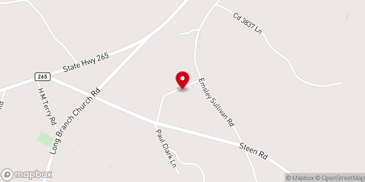 Map showing location of Twin Pines FWB