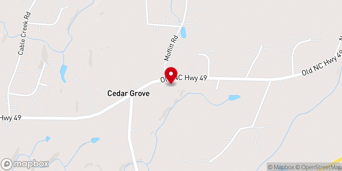 Map showing location of Glad Tidings Church