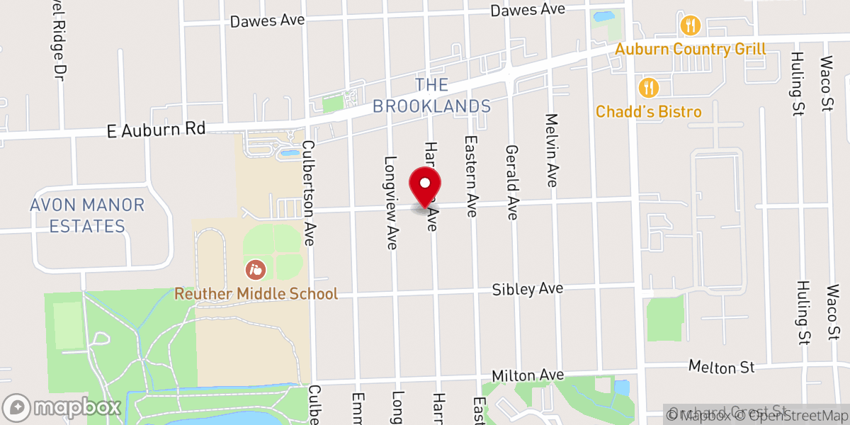 Map showing location of Rochester Hills Pilgrim Holiness Church