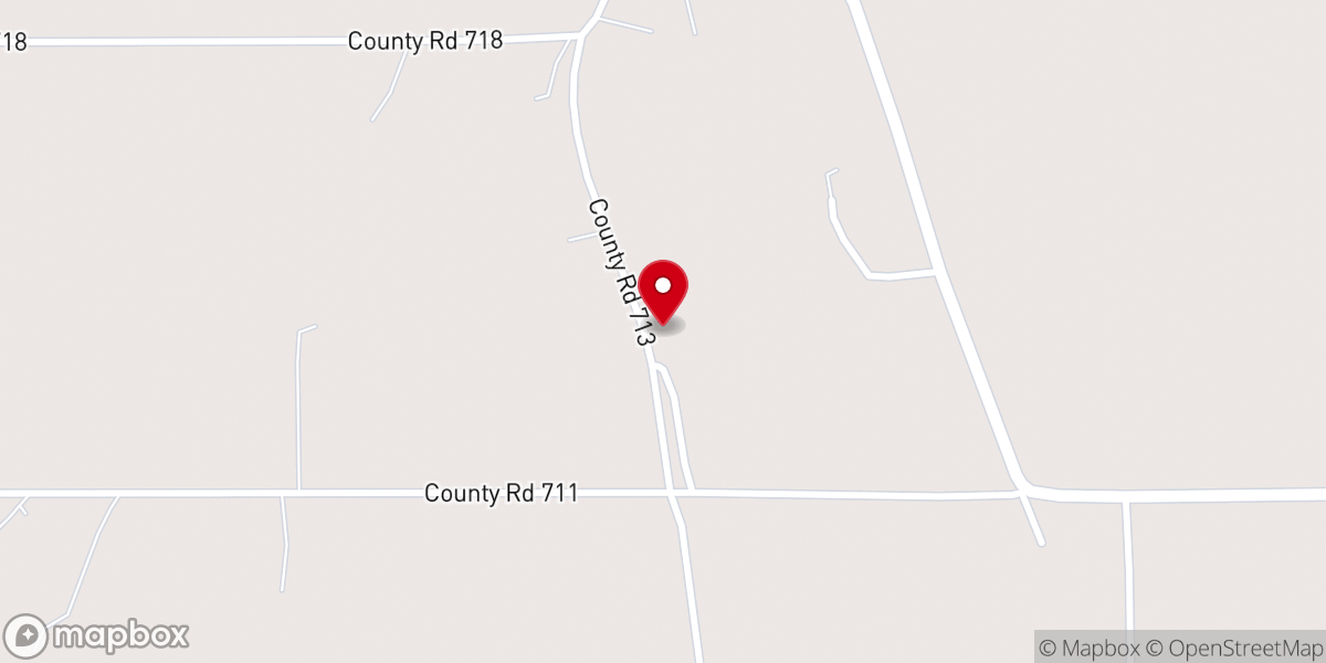 Map showing location of Holly Baptist Church