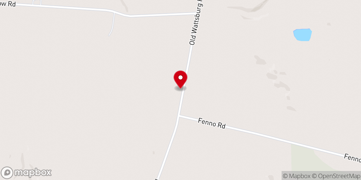 Map showing location of Hatch Hollow Church