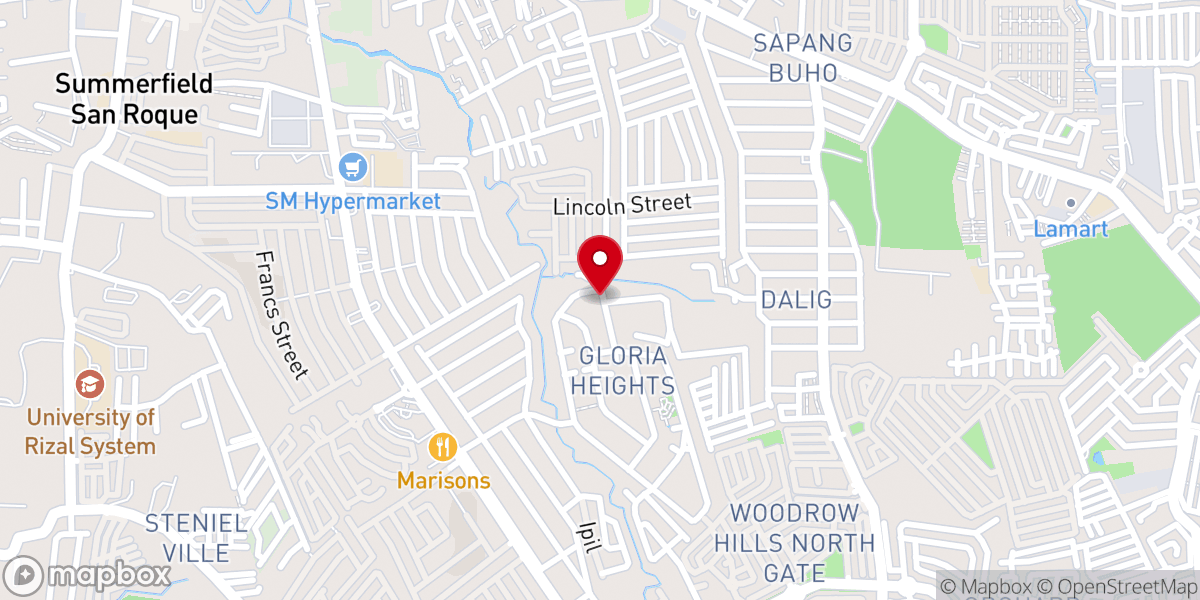 Map showing location of Toplight Bible Baptist Church