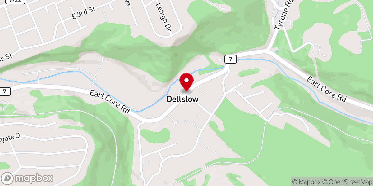 Map showing location of Harvest Church of God