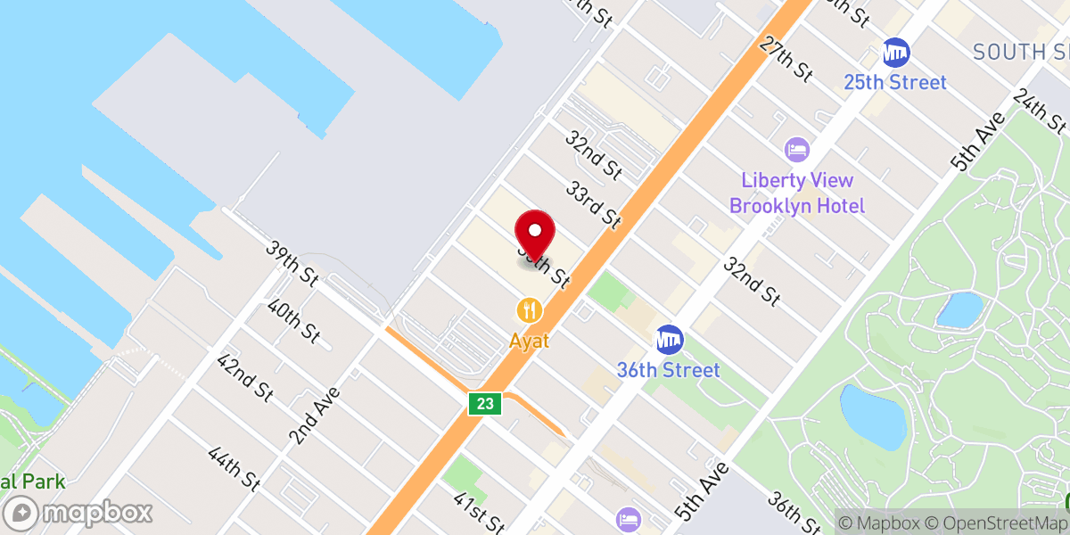 Map showing location of Industry City