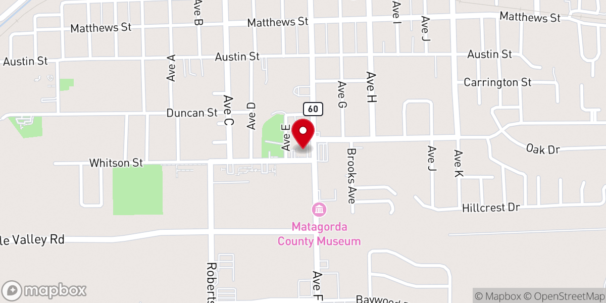 Map showing location of New Hope Missionary Baptist Church