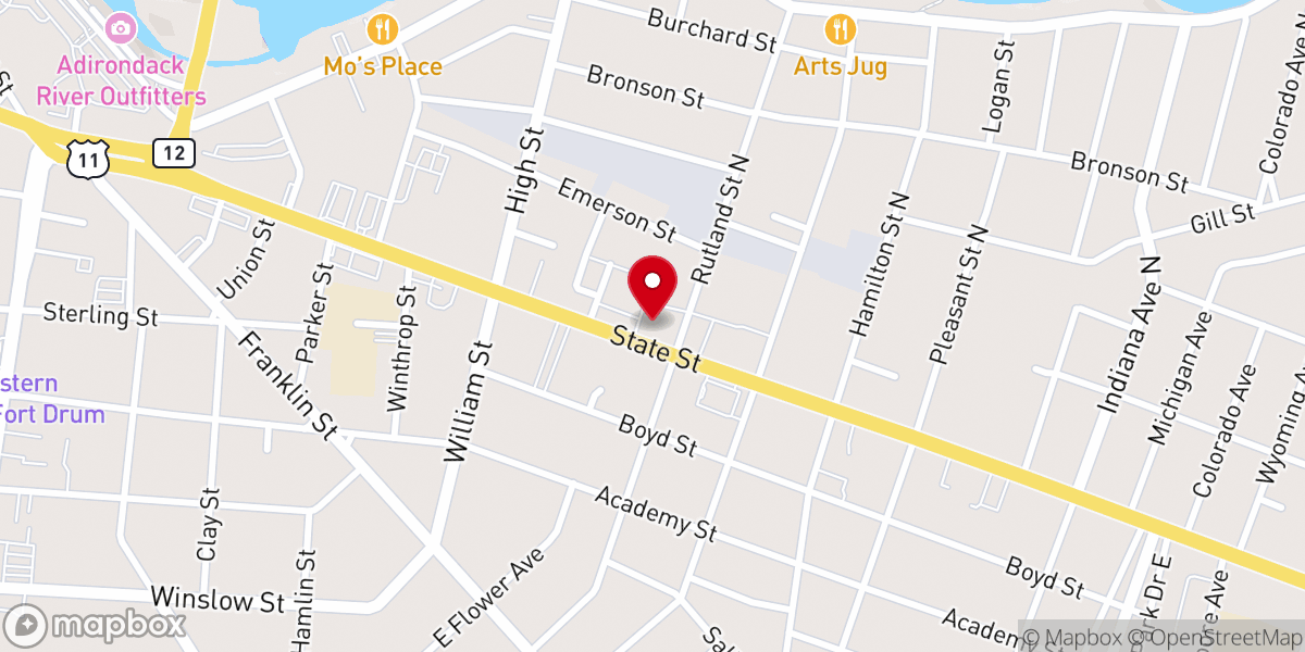 Map showing location of The Salvation Army