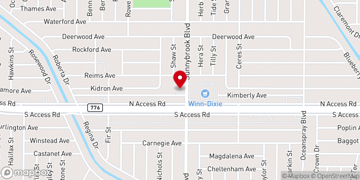 Map showing location of New Vision Church