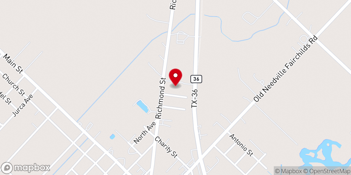 Map showing location of Grace Community Fellowship