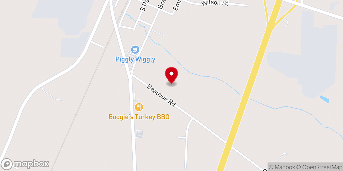 Map showing location of Johnson Chapel Missionary Baptist Church