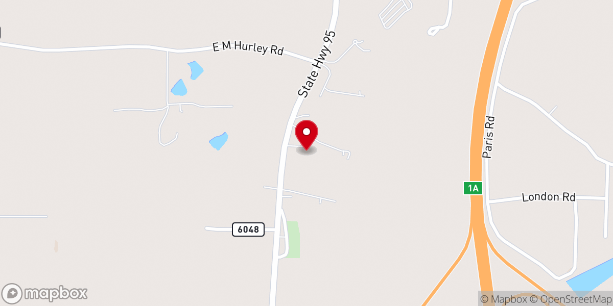 Map showing location of Abundant Life Worship Center