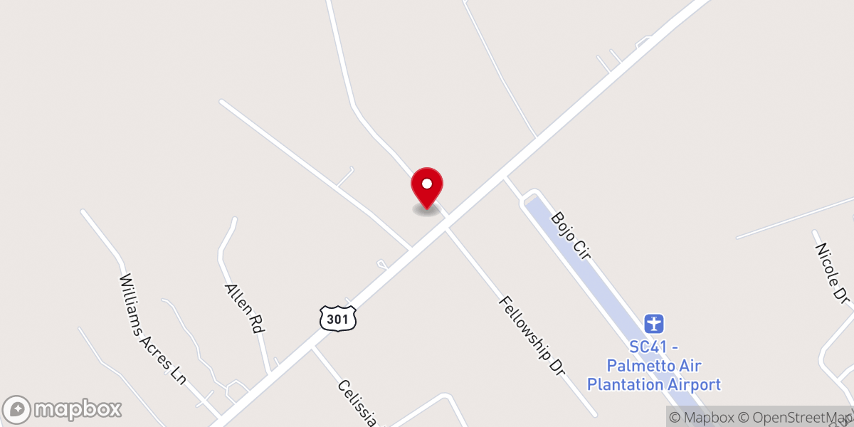 Map showing location of Restoration Ministries Church Of God