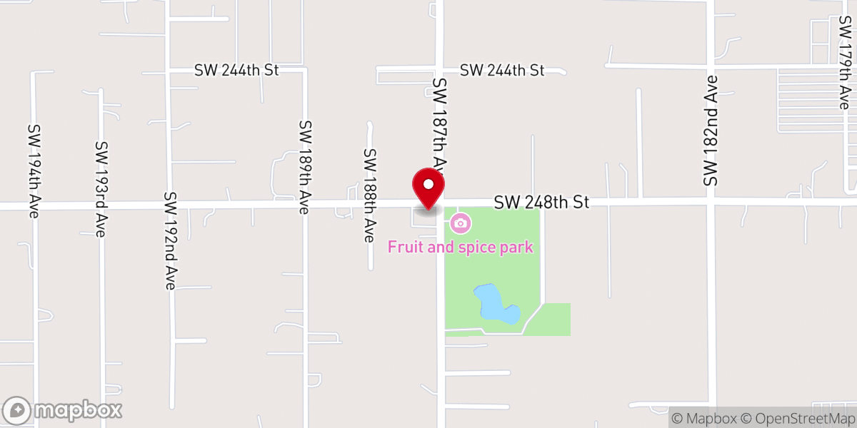 Map showing location of Redland Community United Methodist Church / Iglesia Metodista
