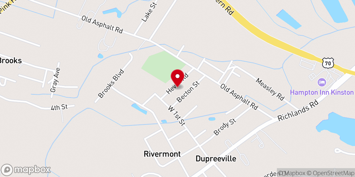 Map showing location of Miracle Temple
