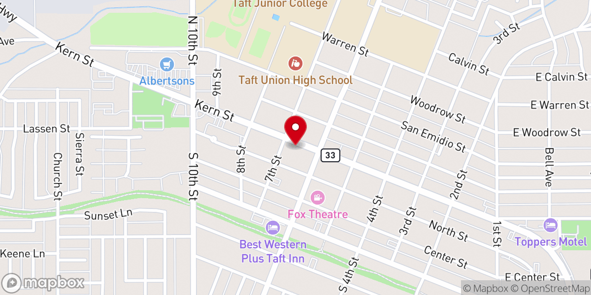 Map showing location of First Church of Christ Scientist