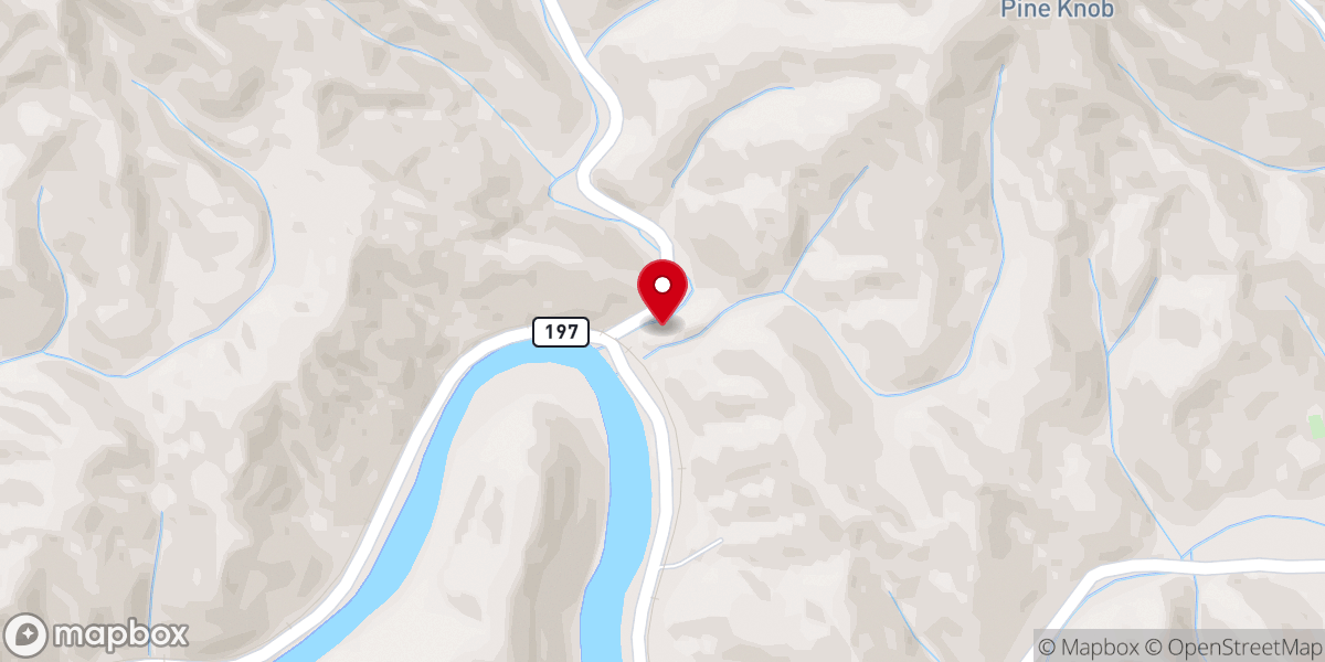 Map showing location of Christian Church