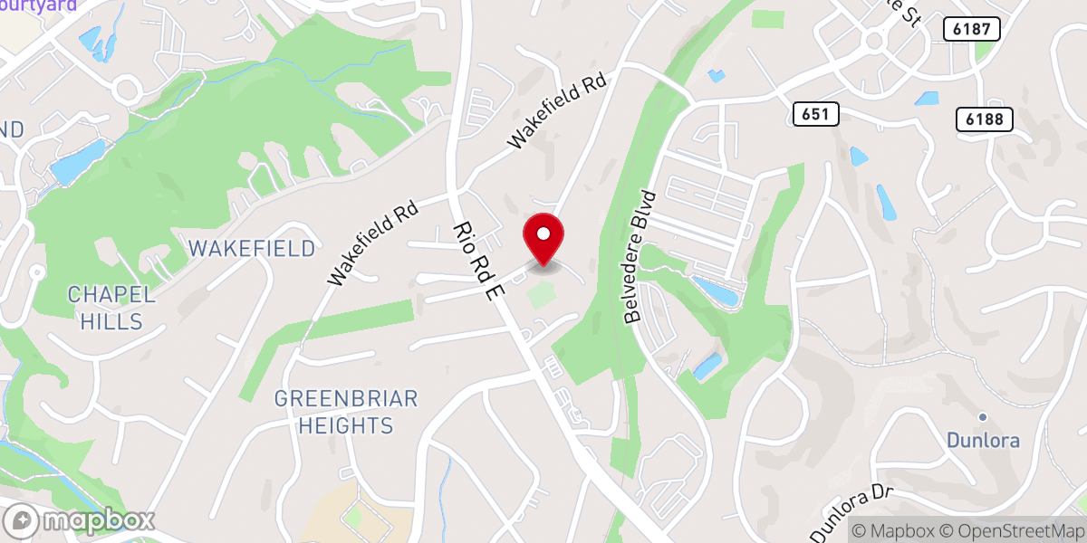 Map showing location of Church of Our Saviour