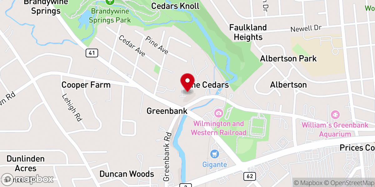 Map showing location of Greenbank Church of Christ