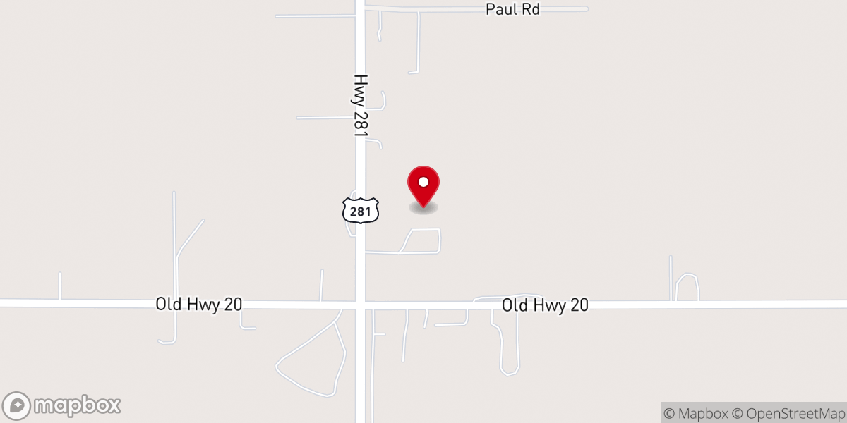 Map showing location of Word of Life Assembly of God