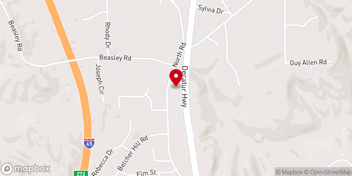 Map showing location of Shepherd's Heart Disaster Response Ministry