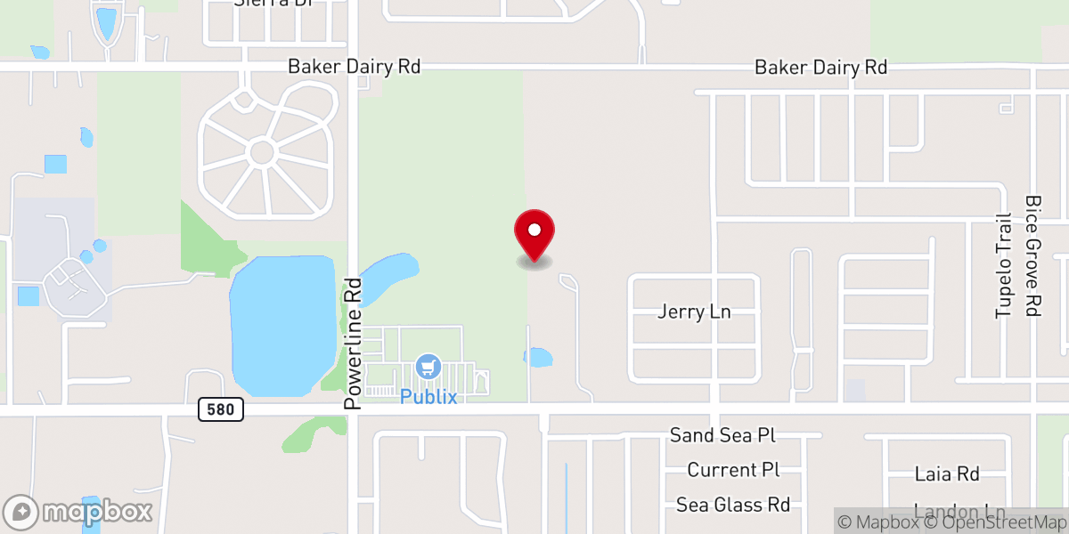 Map showing location of Pastor Richard Rios
