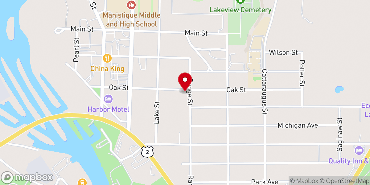 Map showing location of Zion Lutheran Church