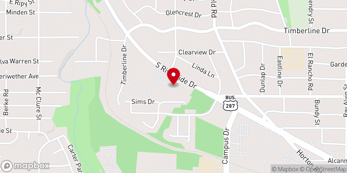Map showing location of Pilgrim Valley Missionary Baptist Church